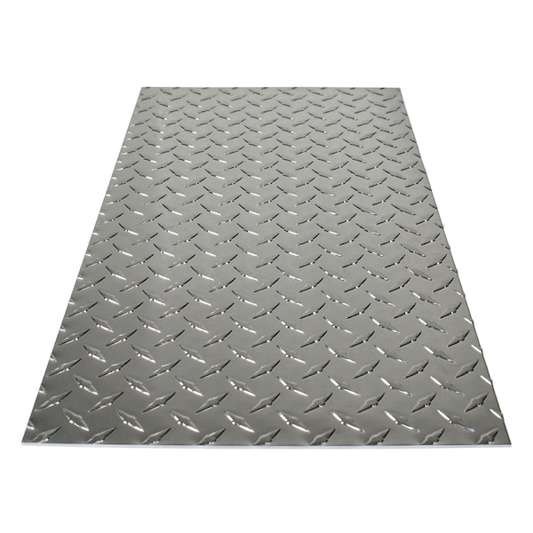 M-D Building Products 0.06 in. X 12 in. W X 24 in. L Silver Aluminum Diamond Sheet Metal 56022 - main